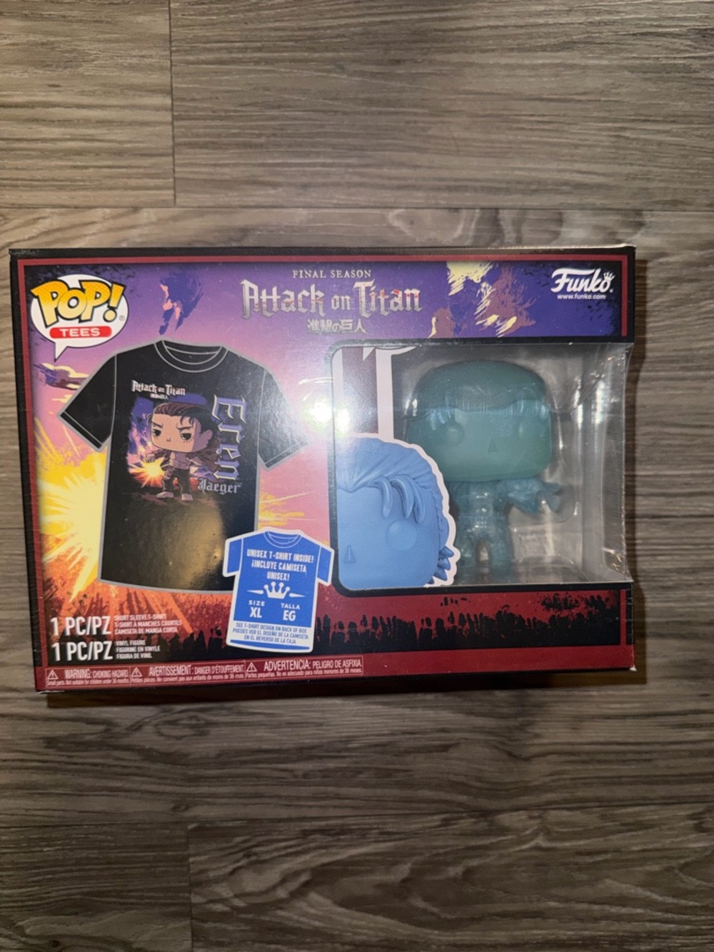 Funko Pop! & Tee Attack On Titan Eren With Marks #1321 XL Tee T-Shirt